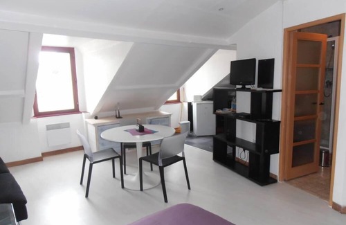 Le Palais Apartamento | Apartamento muy luminoso y tranquilo con vistas a una pequeña plaza comercial.