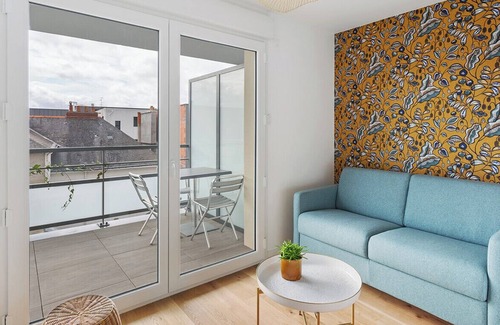 Madeleine-Champ de Mars Apartamento | Very bright apartment with balcony in Nantes