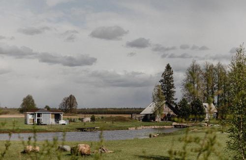 Panevezys county Apartamento | Vienkiemio oazė - Skandinaviškas namelis su vaizdu į tvenkinį
