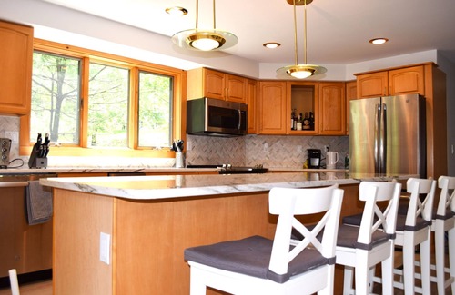 Bridgton Casa | Views of the Sunrise from the Deck; Beach, Ski, snowmobile@The Water's Edge