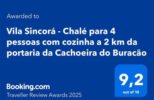 Ibicoara Casa | Vila Sincorá - Chalé para 4 pessoas com cozinha a 2 km da portaria da Cachoeira do Buracão