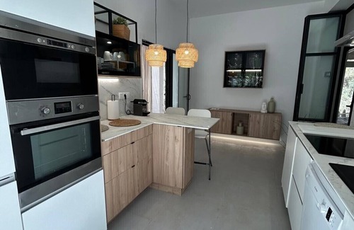 Calo de Sant Agusti Casa | Casa moderna en la mejor zona Mitjorn 130 m de la playa.AIRE ACONDICIONADO,WIFI