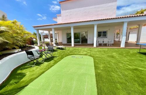 Costa Adeje Villa | Villa Amorio a spacious modern getaway with a private heated pool & Sea Views