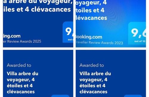 Entre-Deux Casa | Villa arbre du voyageur, 4 étoiles et 4 clévacances