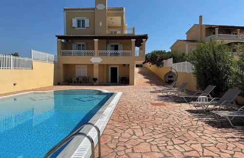 Arillas Casa | Sunsets, very large pool, ultra-comfortable villa