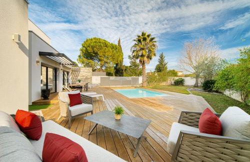 Castelnau-le-Lez Villa | Villa Azurea - Aux portes de Montpellier - 10 personnes