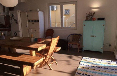 Narbonne-Plage Casa | Villa Blanca, 9pers., Familias, amigos, vista al mar, a 30 m de la playa, tranquilidad