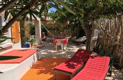 Narbonne-Plage Casa | Villa Blanca, 9pers., Familias, amigos, vista al mar, a 30 m de la playa, tranquilidad