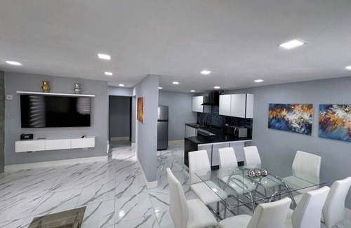 Centro de Cancún Villa | Villa Brisas Bahía Azul para 10 personas con 4 hab, 3 baños, sofa cama en Cancún