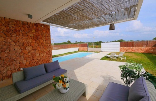 Sa Rapita Villa | "Can Bosquerro" cerca de la playa con piscina, Wi-Fi, aire acondicionado, balcón, terraza y jardín