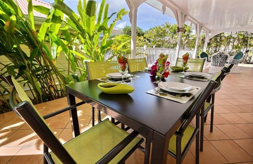 Le Vauclin Villa | Villa Cattleya 4 chambres, villa avec piscine privée et grande terrasse couverte