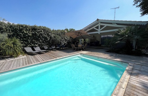 Lege-Cap-Ferret Casa | PROMO Lège Cap Ferret a 5 minutos del océano, Villa familiar con piscina climatizada, spa 38 °