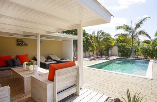 Grote Berg Villa | Villa Cle - Curazao con hermoso jardín tropical