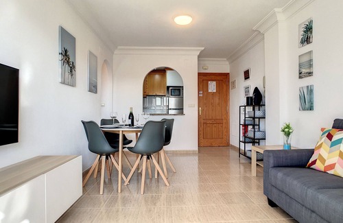 Playa Paraíso Apartamento | Apartamento con vistas al mar, wifi, piscina comunitaria