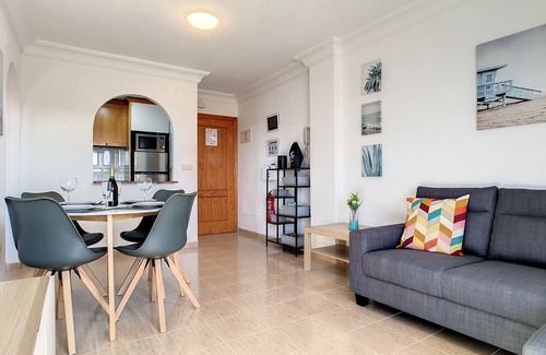 Playa Paraíso Apartamento | Apartamento con vistas al mar, wifi, piscina comunitaria