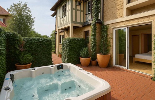 Villers-sur-Mer Villa | Villa des Rêves: Luxury in Villers, Pool, Jacuzzi & Padel court