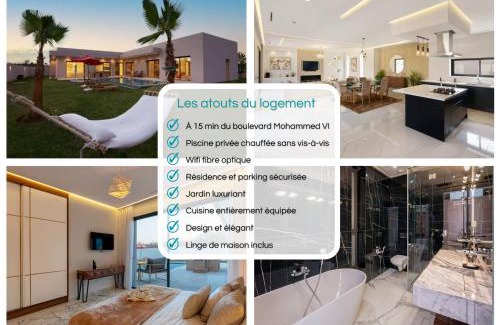 Marrakech Villa | Villa Eline - Wifi, Piscine chauffée, Sans vis-à-vis