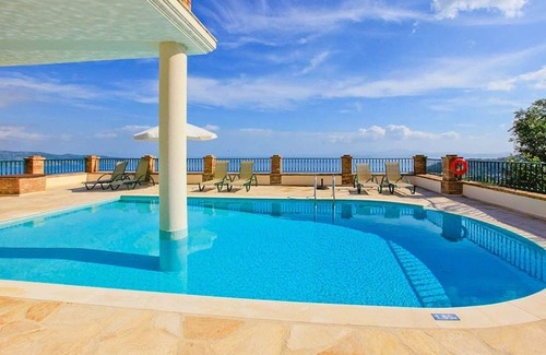 Petaleia Villa | Villa Emilios: Large Private Pool, Sea Views, A/C, WiFi