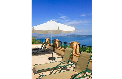 Petaleia Villa | Villa Emilios: Large Private Pool, Sea Views, A/C, WiFi