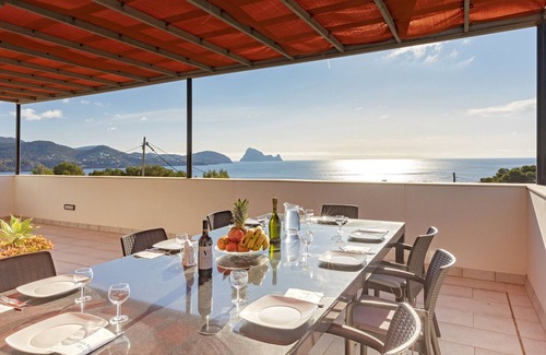 Cala Comte Villa | Villa Nubita con impresionantes vistas al mar y Es Vedra