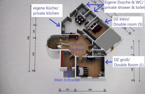 Lubeck City Centre Casa | VILLA HanseART Lübeck - Privatzimmer in zentraler Lage