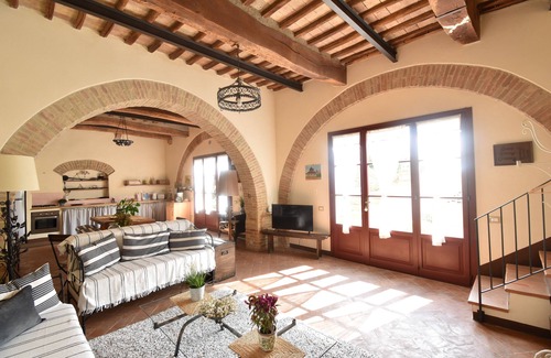 Villa Parigini Villa | Le Muricce para 8 (+2) personas, Villa y dependencia, vistas al jardín y la piscina