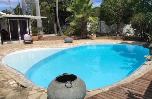 Grand Fond Villa | Villa Jasmin avec piscine chauffée à 50m plage et lagon