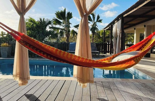 Santa Barbara Villa | Villa Kas Kris with a tropical garden and a private magnesium pool