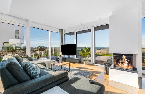 Olpenitz Casa | Villa King Erste Lage, Dachterrasse, Meerblick, Carport, Kamin, Sauna, Terrasse, Aussenrolllaeden