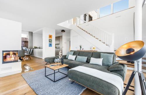Olpenitz Casa | Villa King Erste Lage, Dachterrasse, Meerblick, Carport, Kamin, Sauna, Terrasse, Aussenrolllaeden