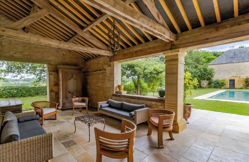 Domme Villa | Villa 'La Borie' con piscina privada, terraza privada y jardín privado