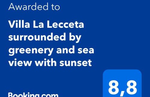 Trinita d'Agultu e Vignola Casa | Villa La Lecceta surrounded by greenery and sea view with sunset