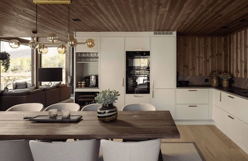 Kviteseid Villa | Villa Lakehouse Cedar with sauna, jacuzzi & boat (optional)