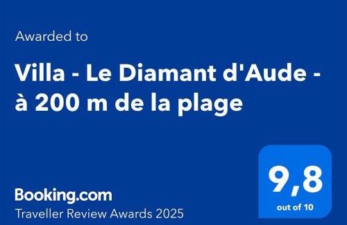 Le Diamant Villa | Villa - Le Diamant d'Aude - à 200 m de la plage