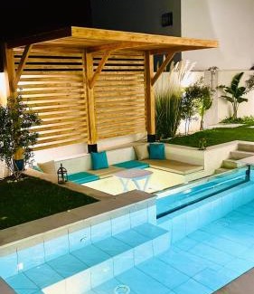 Djerba Midun Villa | Villa Lynoute piscine sans vis à vis meilleur emplacement à proximité de la plage