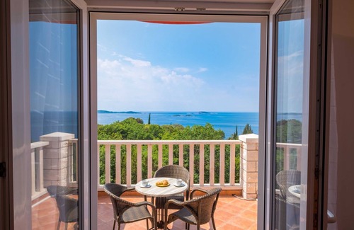 Plat Apartamento | Villa Panorama Dubrovnik (S1) - Deluxe Double Room with Terrace and Sea View