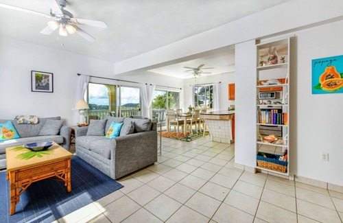 Estate Bellevue Villa | Villa Papaya: 2 King BR, Pool, AC, near Beach and Cruz Bay
