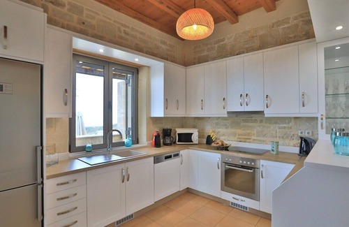Monopari Villa | Villa Pegasus con fantásticas vistas panorámicas cerca de Rethymnon