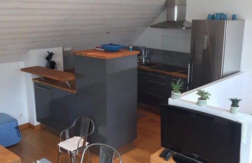Ile-Tudy Casa | De pie, terraza con vista al mar, playa 50M 2/4 pers.