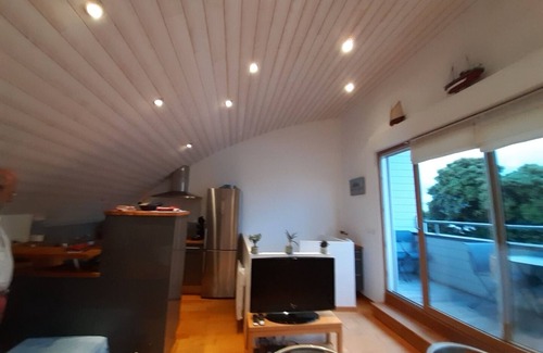 Ile-Tudy Casa | De pie, terraza con vista al mar, playa 50M 2/4 pers.
