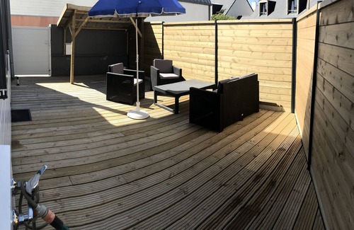 Ile-Tudy Casa | De pie, terraza con vista al mar, playa 50M 2/4 pers.