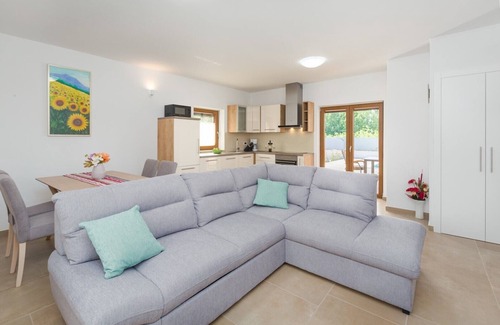 Kringa Villa | Villa Prenci with beautiful garden and private pool in Tinjan