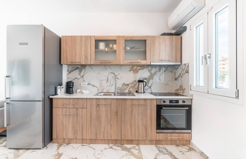 Karpathos Villa | Villa 'Punta Mare 5' con vistas a la montaña, Wi-Fi y aire acondicionado