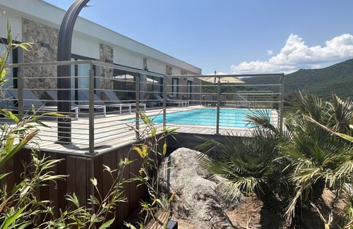 Favone Villa | Villa Pura Corsica: magnificent new sea/ beachview villa all luxury and own pool