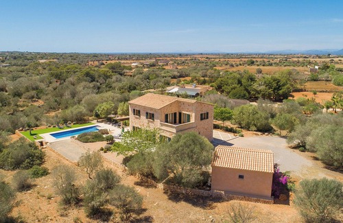 Ses Salines Villa | Villa Sa Pleta Petita con vistas a la montaña, piscina y Wi-Fi
