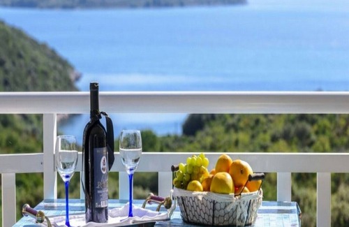 Podimoc Casa | Villa Sunce Doli - Habitación Doble con balcón y vistas al mar