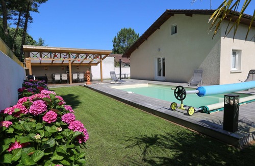 Cazaux Villa | CASA 5 CH 12 pers. Clasificado 3 estrellas con piscina climatizada en ARCACHON BASIN.