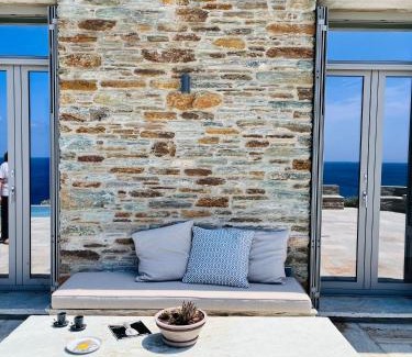 Batsi Casa | Villa Thalassa, Beachfront, Private Pool & Sunset Views by Explore Andros