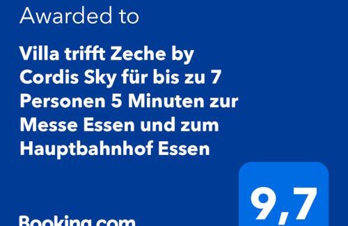 Ruettenscheid Apartamento | Villa trifft Zeche by Cordis Sky für bis zu 7 Personen 5 Minuten zur Messe Essen und zum Hauptbahnhof Essen