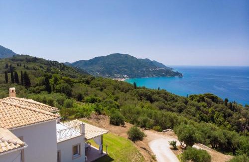 Sinarades Villa | Villa Vardia-Amazing Seaviews with heated pool